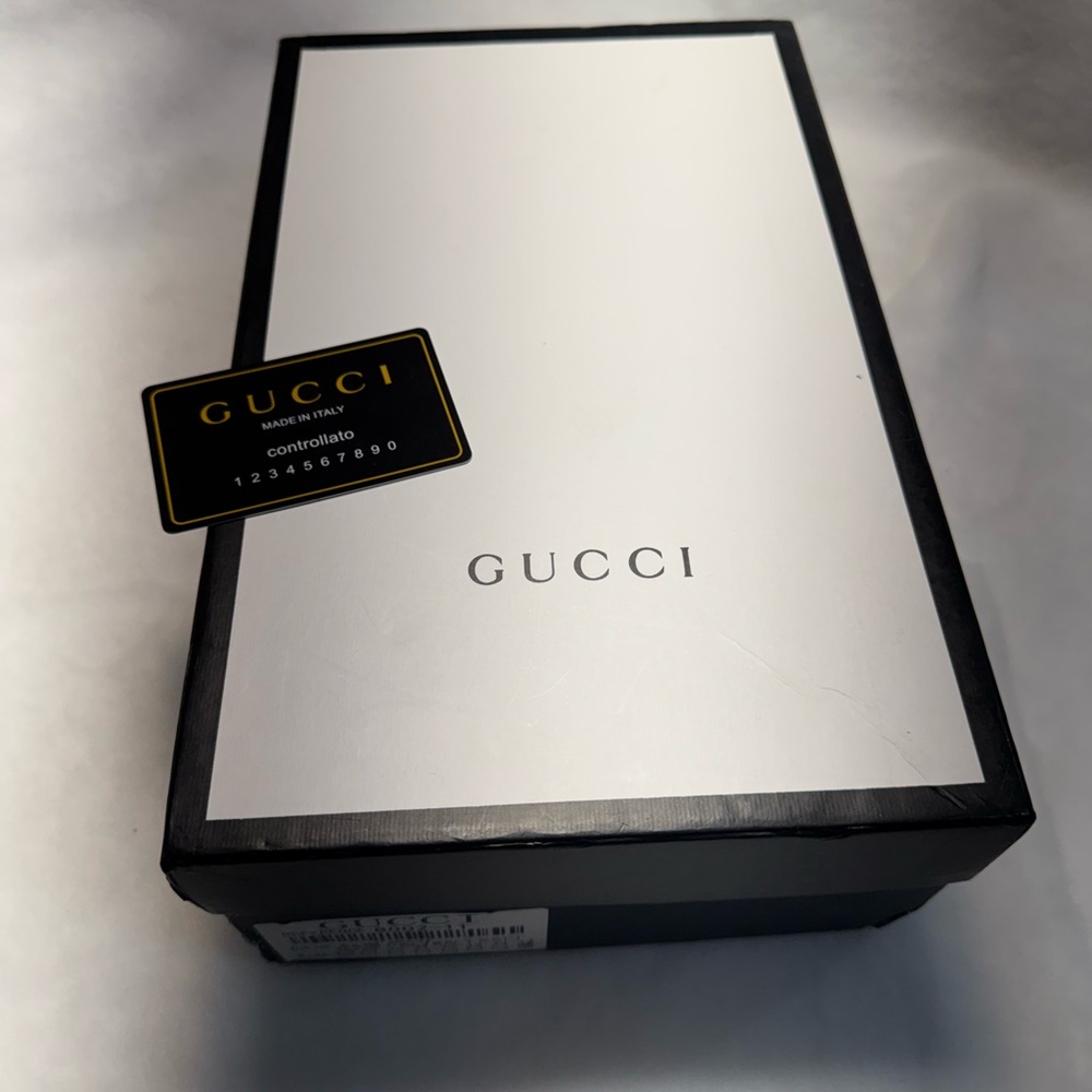 Gucci Red, Green, and Gold Spiked Heels - Picture 11 of 13
